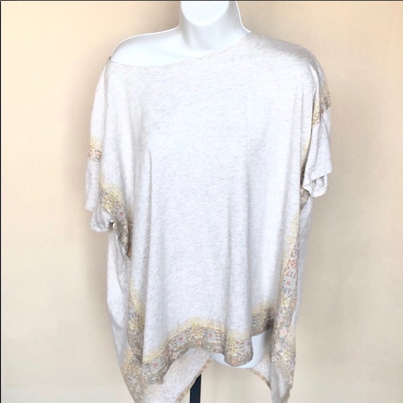 Purejill comfy over-sized t-shirt with design trim - Picture 1 of 4